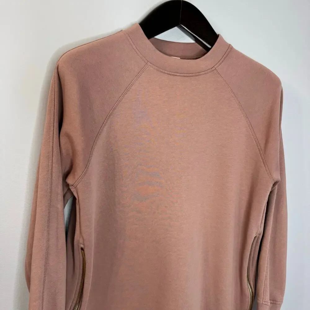 Varley Blush Manning Sweatshirt Double Zippered Pullover Casual Women's S - Picture 12 of 12